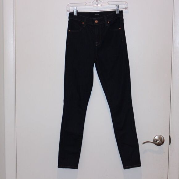 J Brand High waisted skinny fit jeans with dark Wash Women Size 24 - Picture 2 of 12